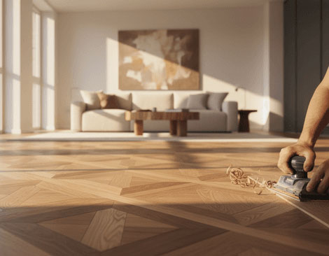 Installation de parquet professionnel par Le Parqueteur